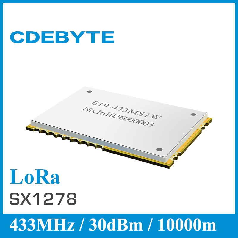 E19-433M30S Lora Ÿ SPI SX1278 433 MHz 1W ǥ  ׳ IoT uhf  ۼű ۽ű ű 